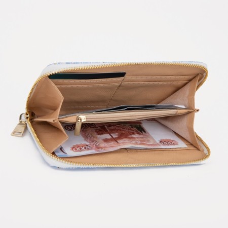 Women's wallet with lightning, blue color-3