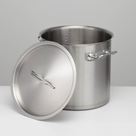 Boiler, 20 l, d = 30 cm, h = 30 cm, metal cover, triple bottom, induction, stainless steel-2