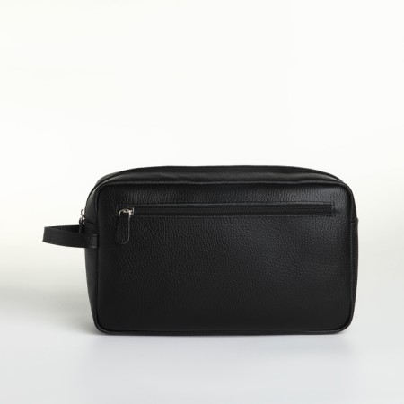Lightning cosmetic bag, Textura, 2 external pockets, black color-1