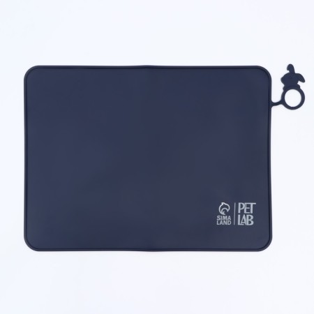 Silicone rug for a bowl, 40 x 30 cm, blue-1