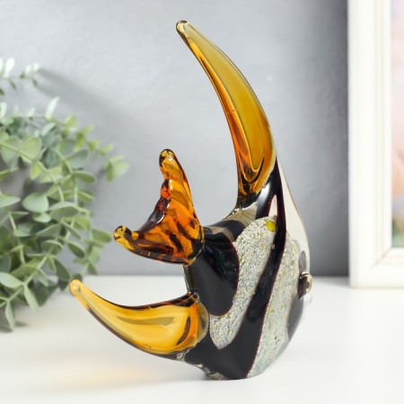 Souvenir glass "Fish Exot" under Murano glass 23.5x4x420 cm-4