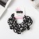 Hair elastic band "Orbit" Springs mini, 12 cm, black and white