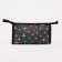 Cosmetic bag with lightning, black color