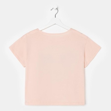 Shorted T -shirt "Hey Mickey" Mickey Mouse, pink color-4