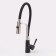 Kitchen mixer Wasserkraft A8417, single -leaf, flexible surge, black
