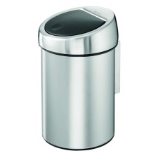 Garbage bucket Brabantia Touch Bin, Soft Touch system, steel color, 3 l