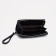 Women's wallet with a zipper, with a pen, black color