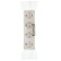 The kuntsevo socket Tim 8051, 16 A, 250 V, four -seater, with salary, ivory color
