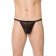 Thong men Softline collection, with stripes, black color, size OS