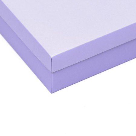 The box is folding, the lid is, lilac, 20 x 20 x 6 cm-2