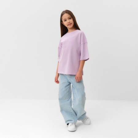 T -shirt Children's Minaku Lavender color, height 98 cm-1
