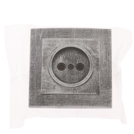 Rosette "Elect" RS 16-131-hour, 16 A, 250 V, single, hidden, without salary, black under silver-2