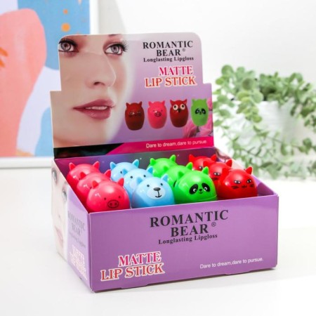 Lip balm "animals", mix of flowers and aromas