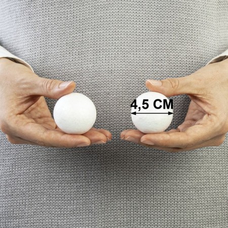 Foam blanks for creativity "Balls" set 6 pcs 4.5 cm-2