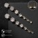 Hanging earrings with rhinestones "Snake" l = 6.5, white color in gold, 6.5 cm