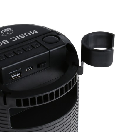 Portable karaoke system Music Box, 10 W, FM, USB, BT, 1200 mAh, black-7