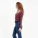 Women's Longsliva Minaku: Basic Line Bourdow Color, Rr. 44