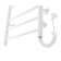 Electric towel Domoterm 109-6, 400x600 mm, right, white matte