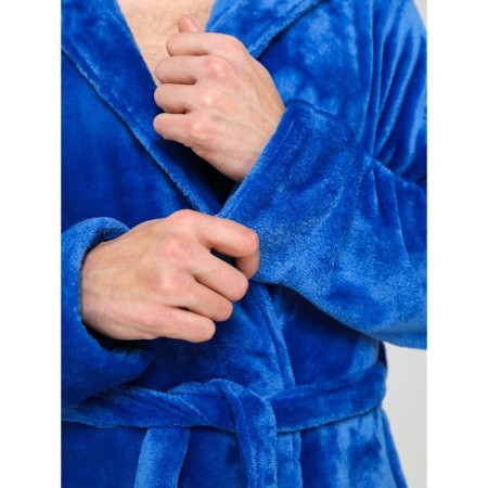 Male robe, size 46, blue color-8