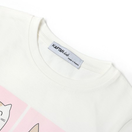 Пижама детская для девочки KAFTAN "Cats" рост 134-140 (36)-3