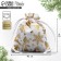 Bag Gift canvas "Golden Flower", embossing, 10 x 12 cm +/- 1.5 cm, New Year