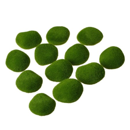 Moss Artificial "Stones", set 12 pcs., Greengo-9