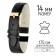 Watch strap, female, 14 mm, harness 70 mm, larynx 105 mm, genuine leather