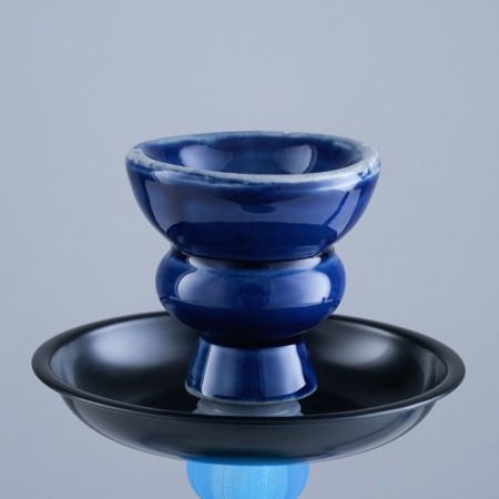 Hookah "Taishet", small, shaft of ball, 27 cm, d bowl-5 cm, blue-1