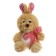 Soft toy "Rabbit", pink ears, Mix colors