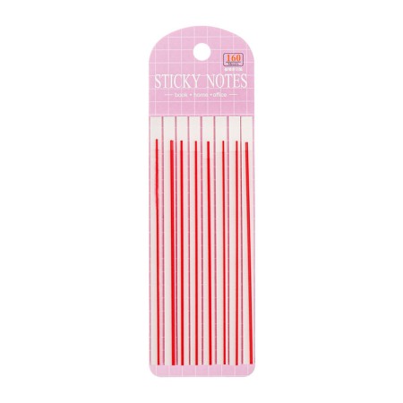 Block-filling with a sticky edge plastic 20l x 8 pieces, pink strip, 140mm x 6mm Calligrata 10532-1