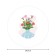 Tables on the table “Flowers in a vase”, round, Saten, d = 150 cm