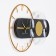 Wall clock, series: interior, "feathers", 60 x 36 cm, d-36 cm