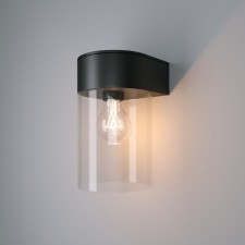 Wall lamp Elektrostandard, Atrani E27 110x110x185 mm, IP43, black color