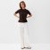 Jumper Female Minaku: Casual Collection Chocolate Color, Rr. 48