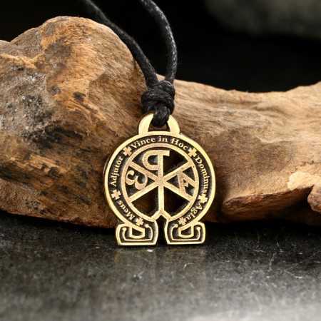 Alpha and Omega-Omega amulet No. 27, metallic-2