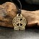 Alpha and Omega-Omega amulet No. 27, metallic
