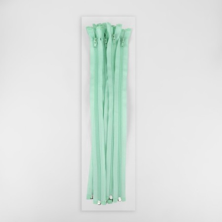 Lightning "Spiral", No. 5, connective, automatic lock, 40 cm, mint color-2