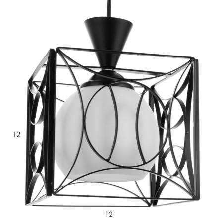 Lamp Bayerlux 2744/3 E27 40W Black 46x46x23-97 cm-5