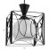 Lamp Bayerlux 2744/3 E27 40W Black 46x46x23-97 cm