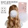 Graduation. Bant for hair on elastic band, white, 10.5 cm, princesses