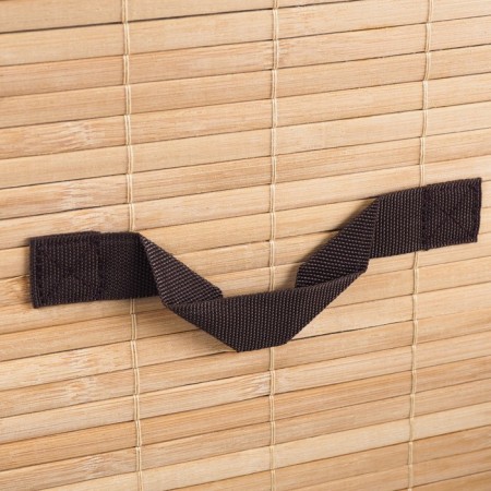 Basket for linen is folding, 36x36x56 cm, bamboo-2