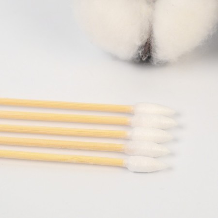 Cotton sticks in the tube 100 pcs., Tip - sharp, cotton/bamboo (stick)-2