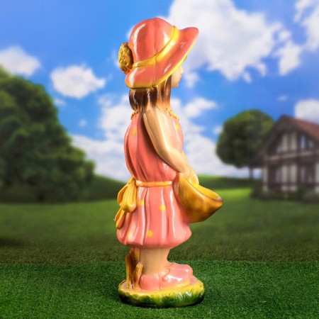 Garden figure "Girl with Bolshoi basket" 20x24x65cm mix-3