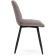 Stol on a metal frame Baoine used metal/velor, black/latte 50x55x83 cm