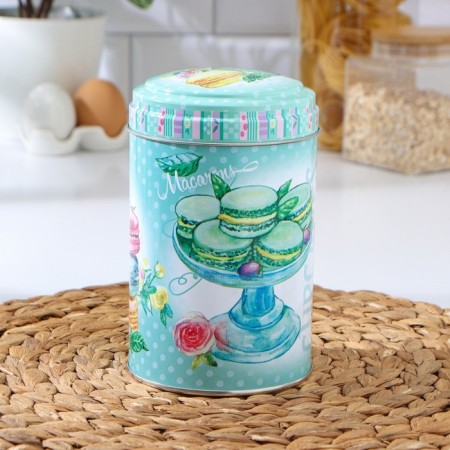 Bank for bulk products "Dessert Mint", 1.1 l, 10 × 14.5 cm, round