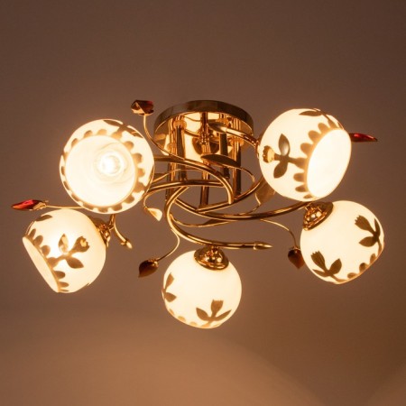 Adele chandelier 5x40W E27 Gold Model: 2612361-2