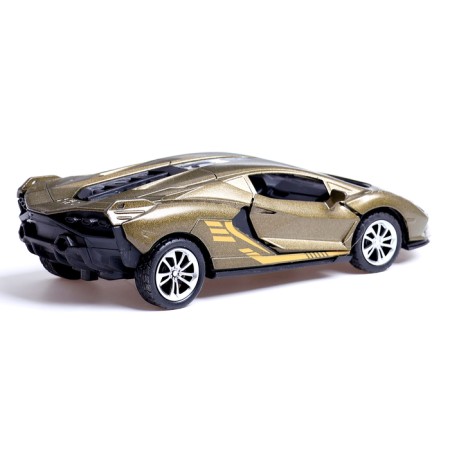 Autograd Metal Metal "coupe", 1:28, light and sound, doors open, green color-2