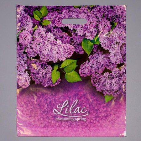Package "Lilac", polyethylene with a cut pen, 45 μm, 40 x 47 cm