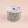 Chain with rhinestones, with holography, 3 rows, metal, glass, 6 mm, 4.5 ± 0.2 m, silver color