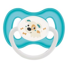 Silicone dummy Canpol Babies Bunny & Company, symmetrical, from 6-18 months, Biryuzovoy color